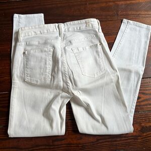 7 for all mankind white jeans